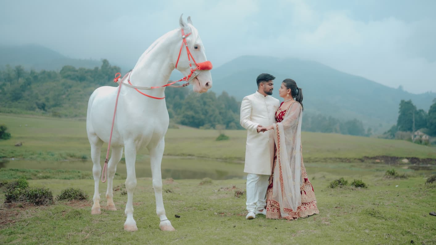 Janvi and Prashanth pre-wedding photography Mysore